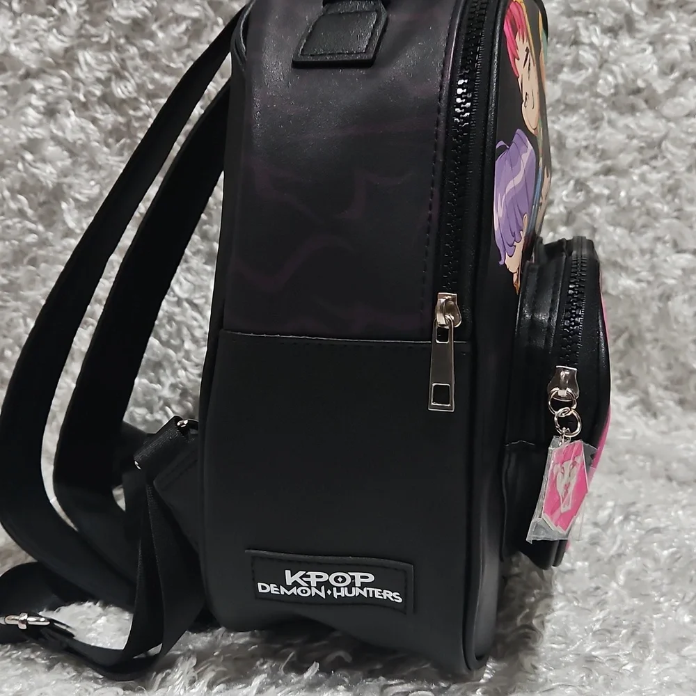 NWT KPop Demon Hunters Saja Boys Mini Backpack - Picture 3 of 12